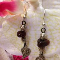 Boucles d oreilles pierre et argent