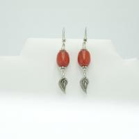 Boucles d oreilles rouge