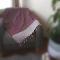 Fouta tunisienne grenat