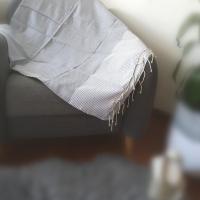 Fouta tunisienne gris 1