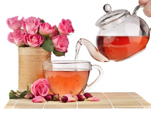 Tea with rose water